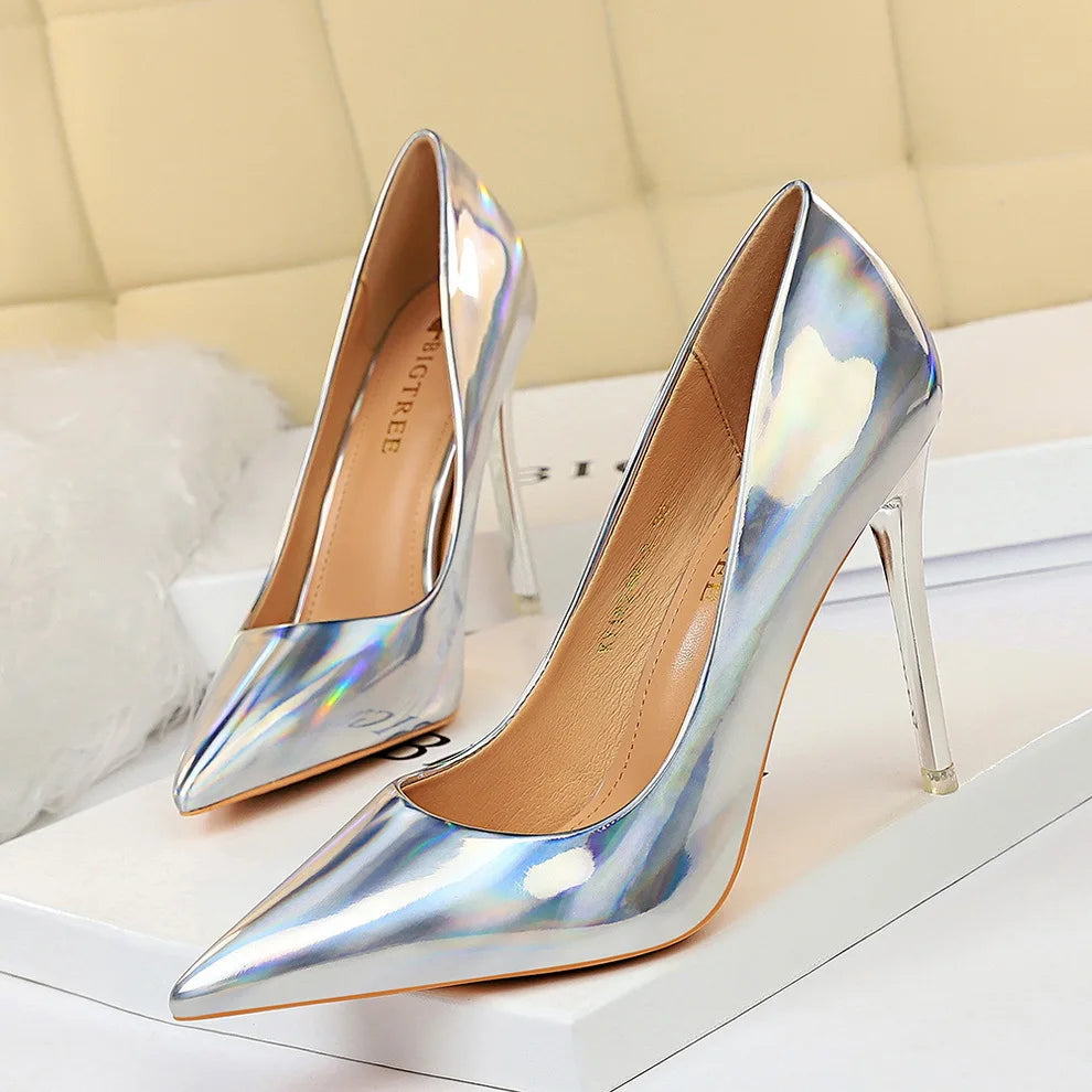 Women's Luxury Pointed Pencil Heel Pumps