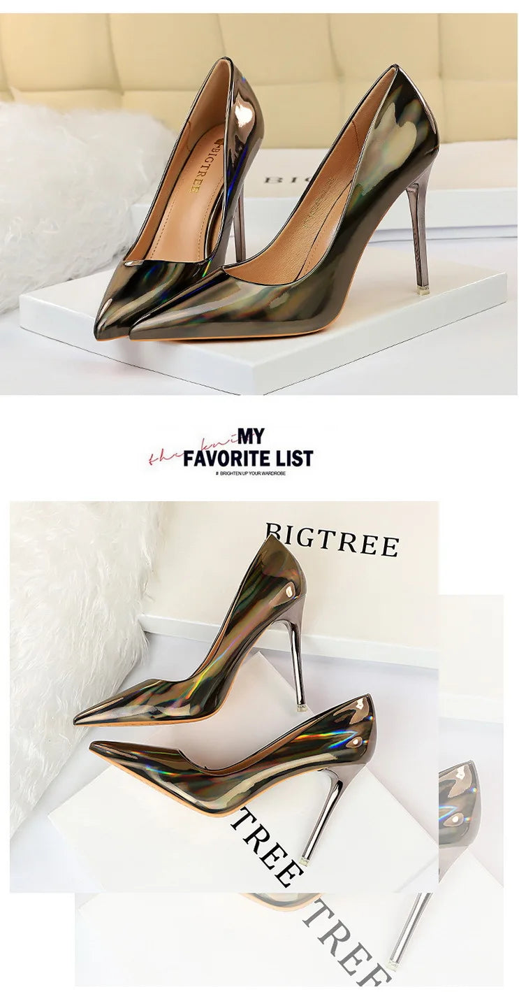 Women's Luxury Pointed Pencil Heel Pumps