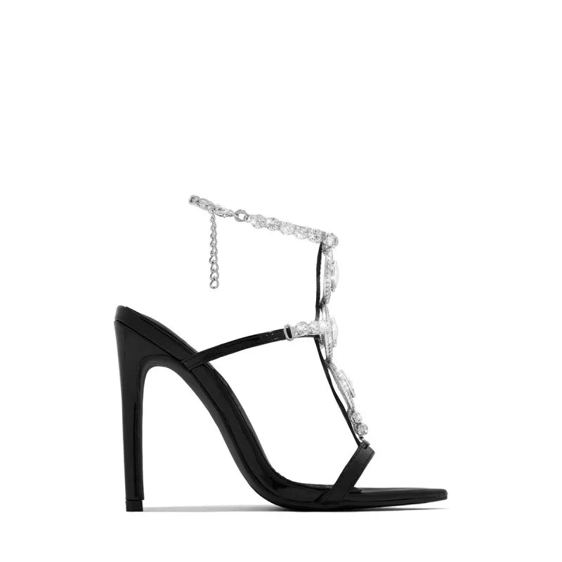 Luxury Rhinestone Heels & Matching Handbag Set