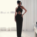 Elegant One Shoulder Bodycon Maxi Dress