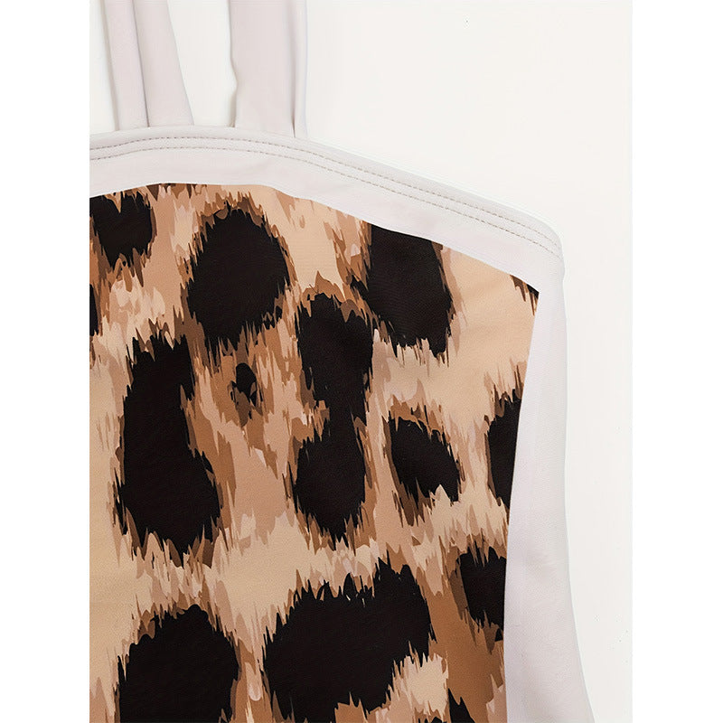 Leopard Print One-Piece Swimsuit