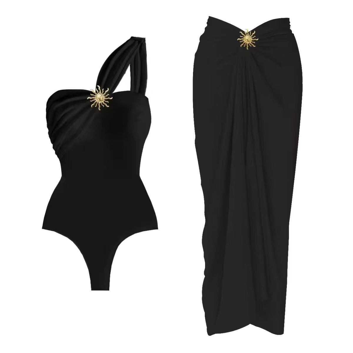 Solid Luxury Hot Spring Swimsuit