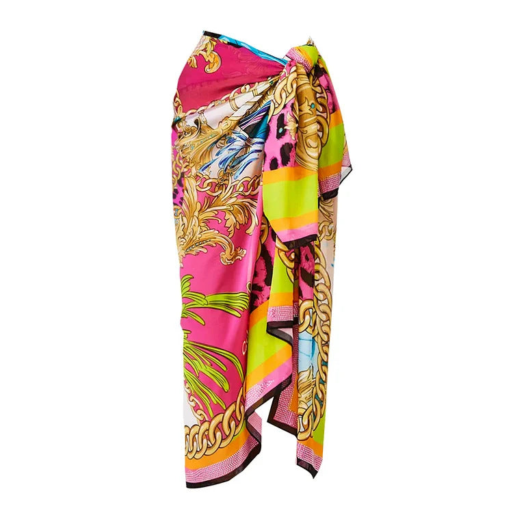 Cartoon Print One-Piece Swimsuit Suit