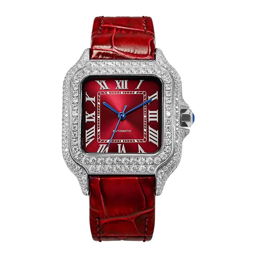 Luxury Moissanite Stainless Steel Women Watch