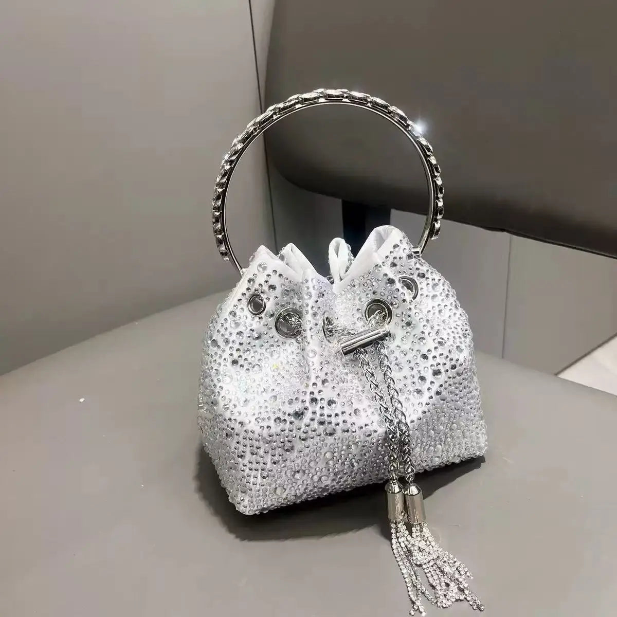Luxury Rhinestone Crystal Evening Clutch Bag