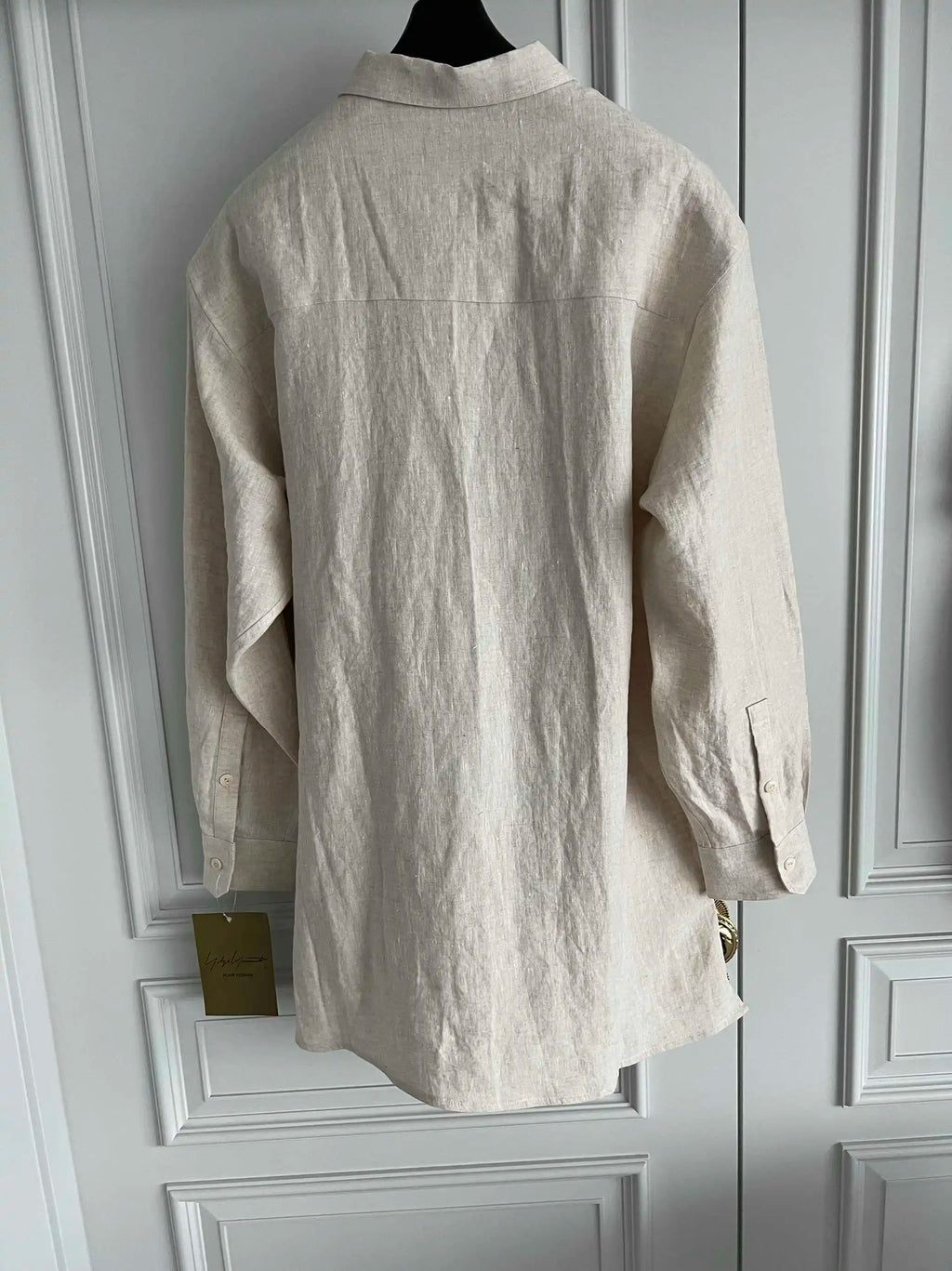 TOP-YAMAMOTO Original Printed French Linen Shirt