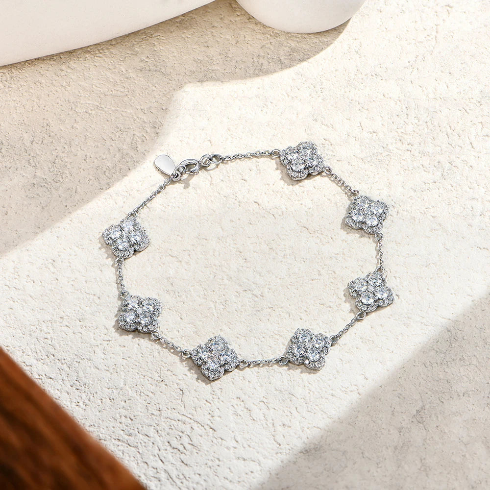 Attagems Moissanite Silver Jewelry Set