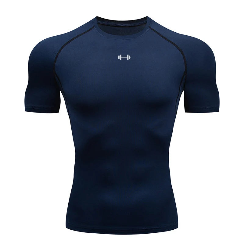 HANRAN Men's Quick Dry Sport Compression T-Shirt