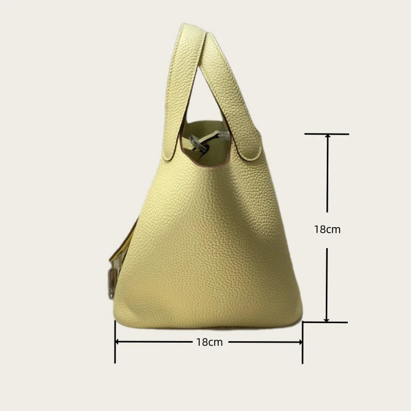 Handcrafted Genuine Leather Bucket Bag