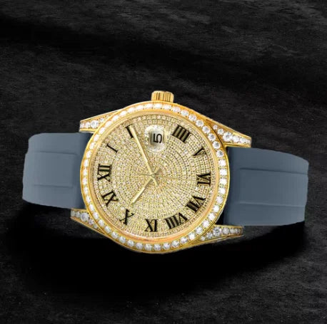 Luxury Iced Out VVS Moissanite Mechanical Watch