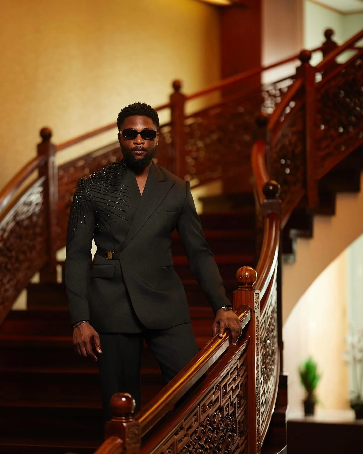 Luxury Men’s Beaded Wedding Suit – Custom Fit