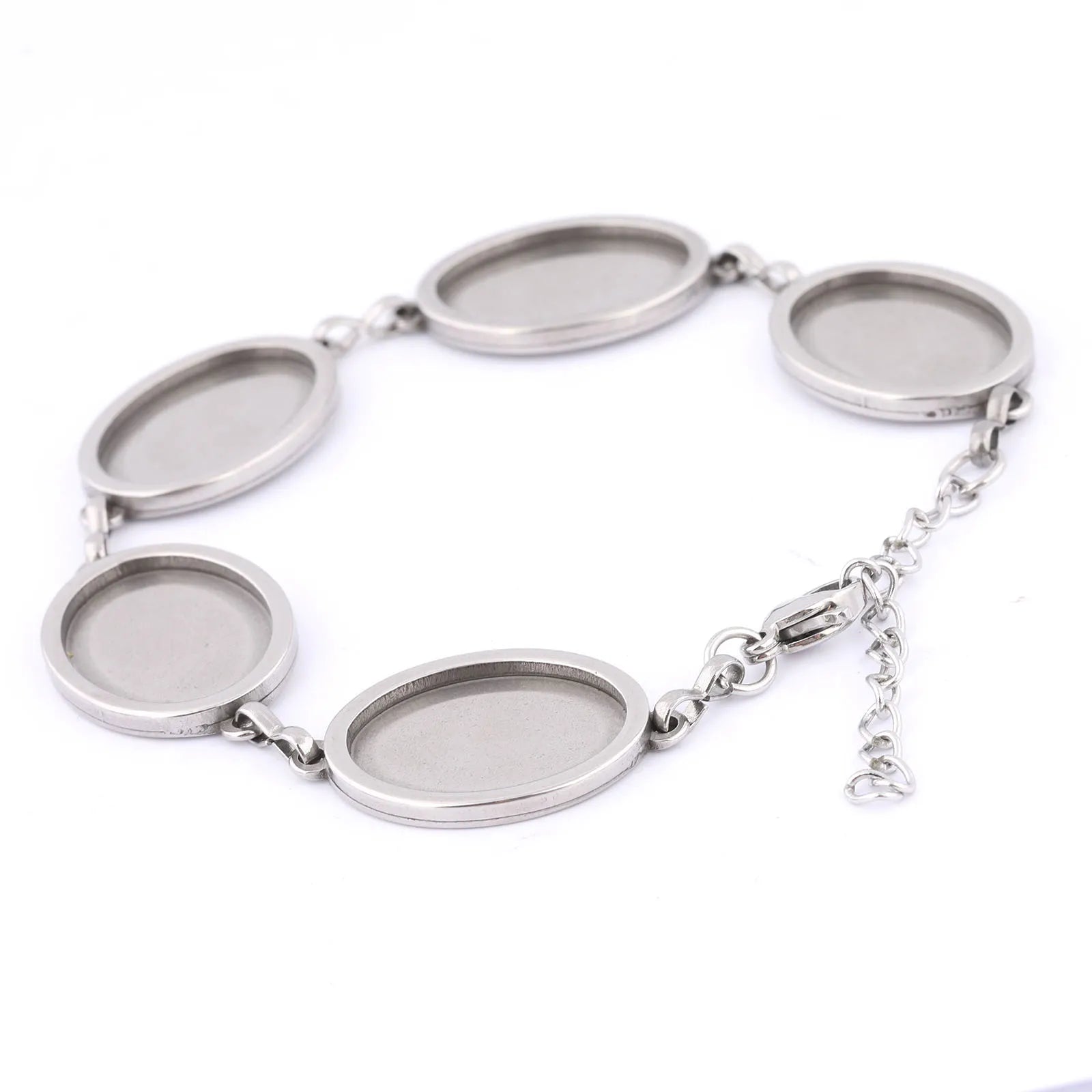Oval Stainless Steel Bracelet
