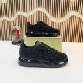 Men’s Leather Platform Casual Shoes – Black