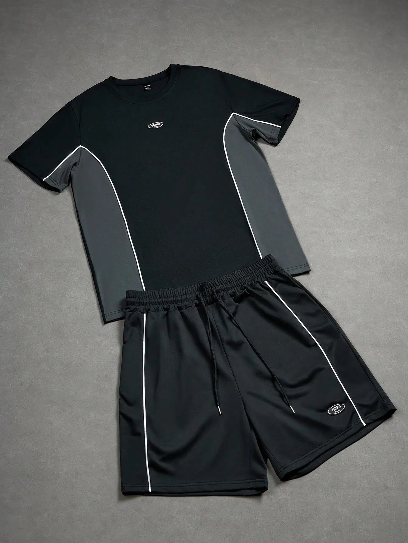 3D Pattern Shorts Set