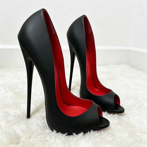 16cm Peep-Toe Stiletto Heels