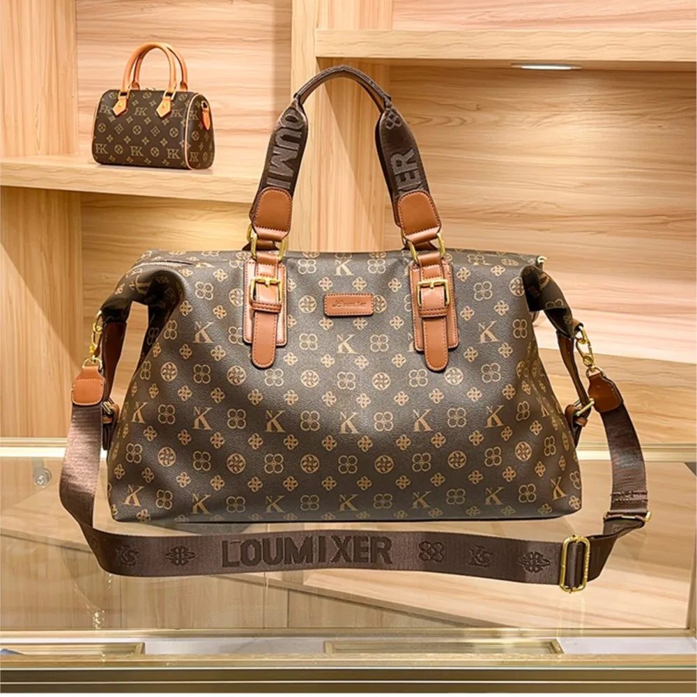 Fashionable Casual Leather Travel Crossbody Tote Bag