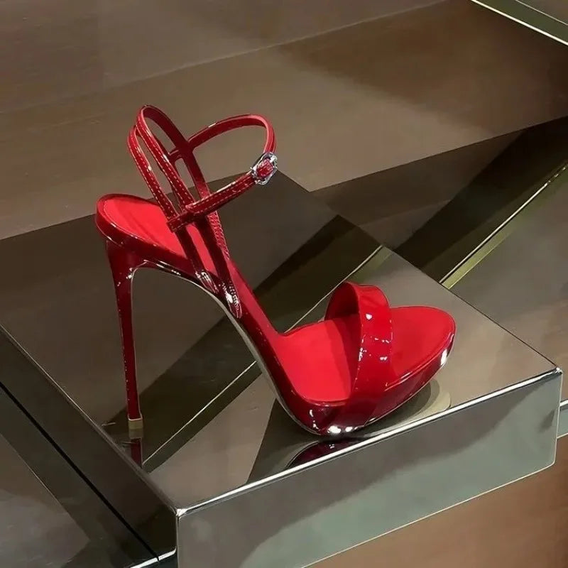 2026 Elegant European-Style Open-Toe High-Heel Sandals for Women