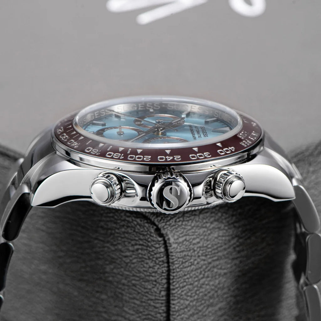 Sugess Panda Automatic Mechanical Chronograph Diving Watch