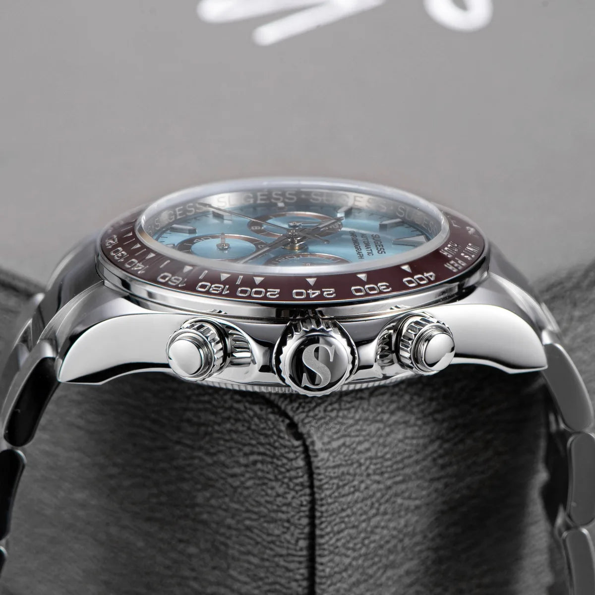 Sugess Panda Automatic Mechanical Chronograph Diving Watch