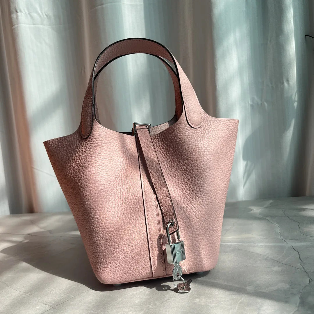 Handcrafted Genuine Leather Bucket Bag