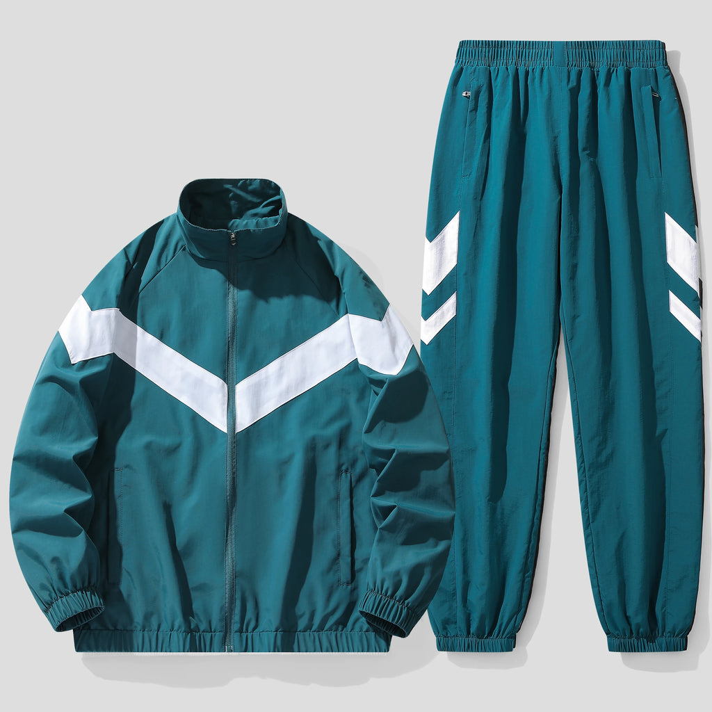 Hooded Hip Hop Tracksuit Set