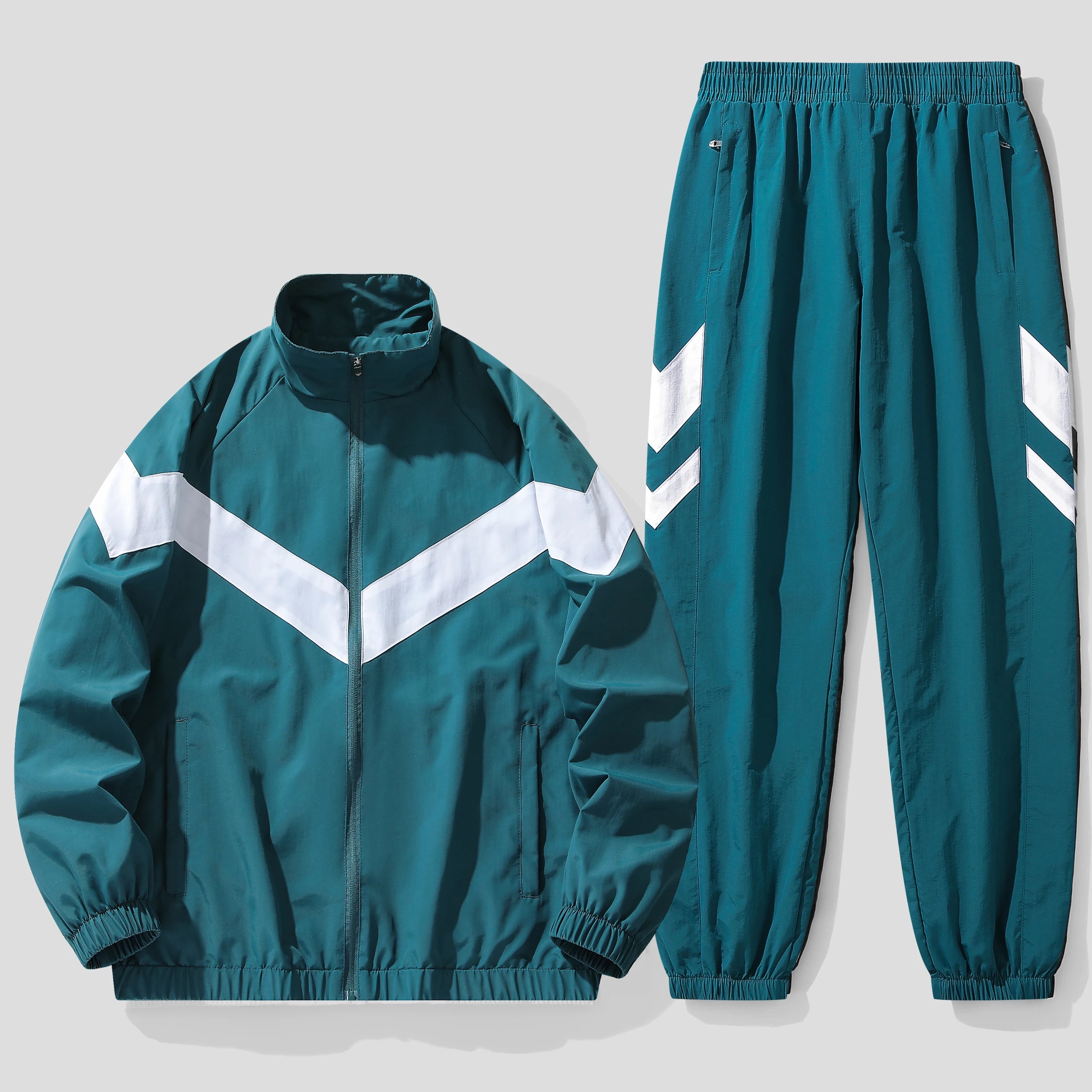 Hooded Hip Hop Tracksuit Set