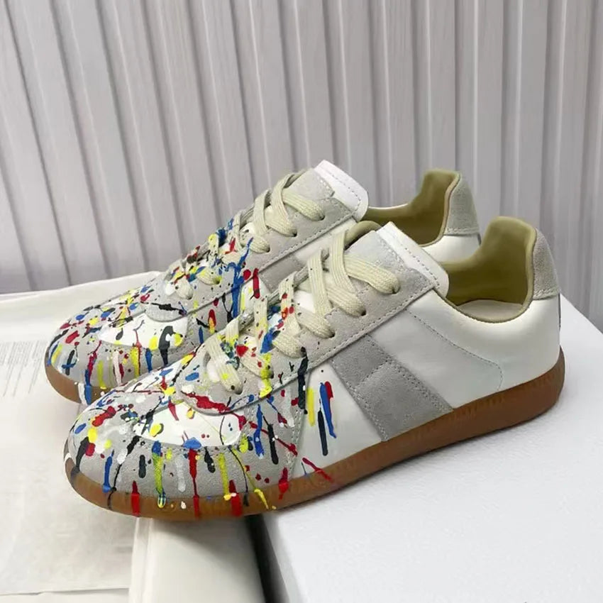 Luxury Leather Derby Sneakers –