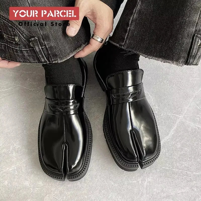 Yourparcel Men's Patent Leather Tabi Loafers