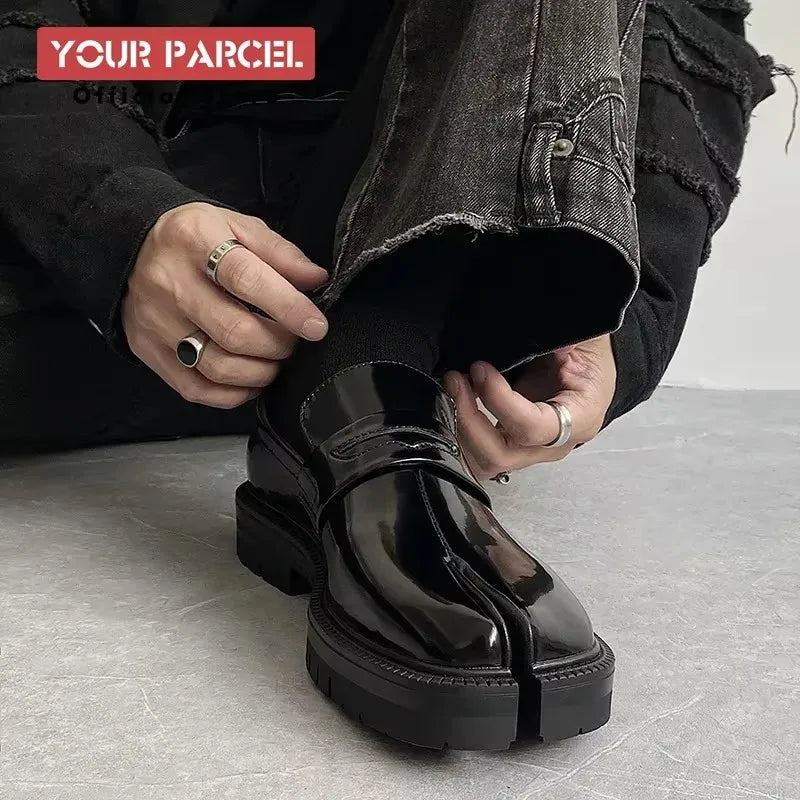 Yourparcel Men's Patent Leather Tabi Loafers
