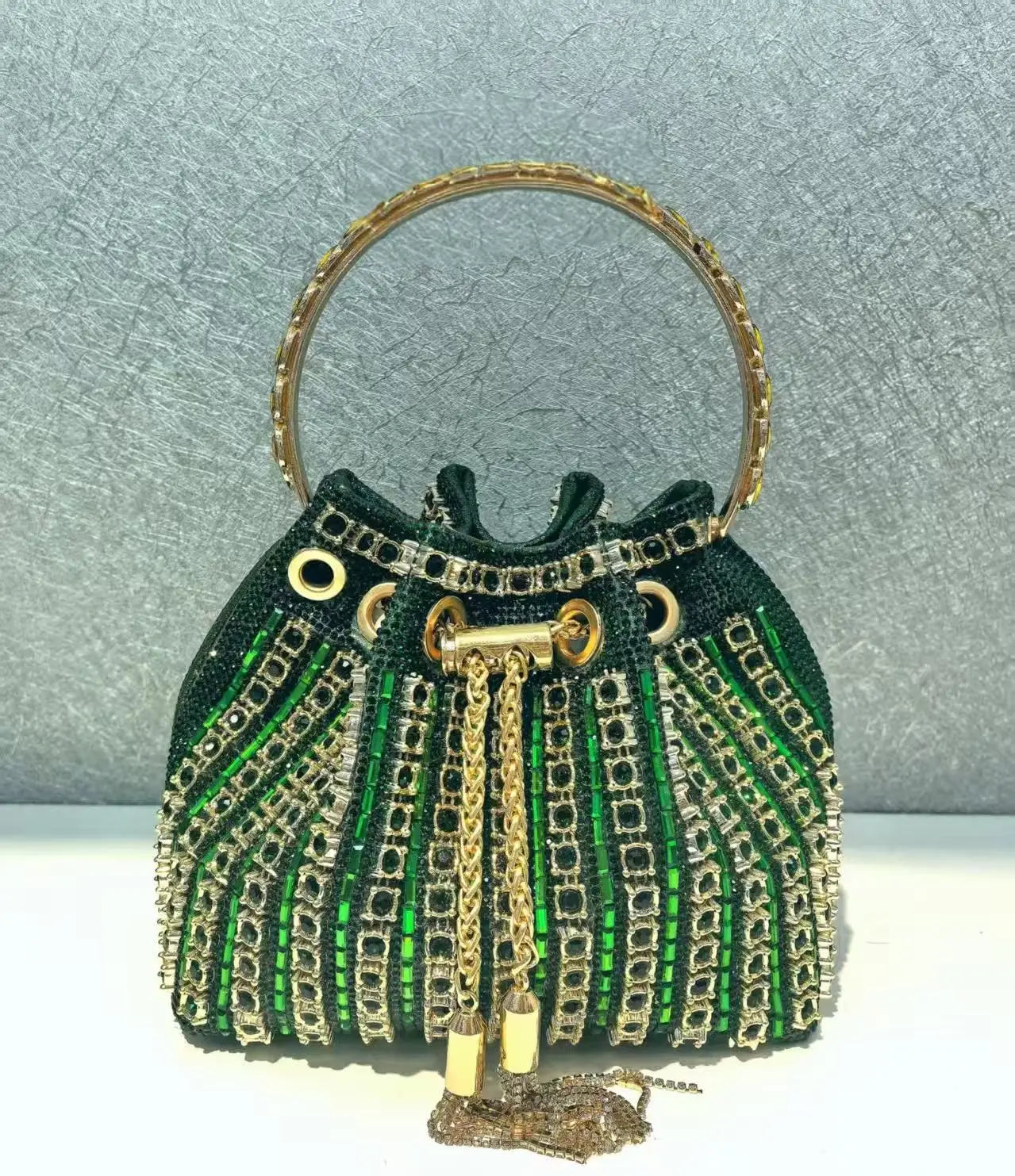 Luxury Rhinestone Crystal Evening Clutch Bag