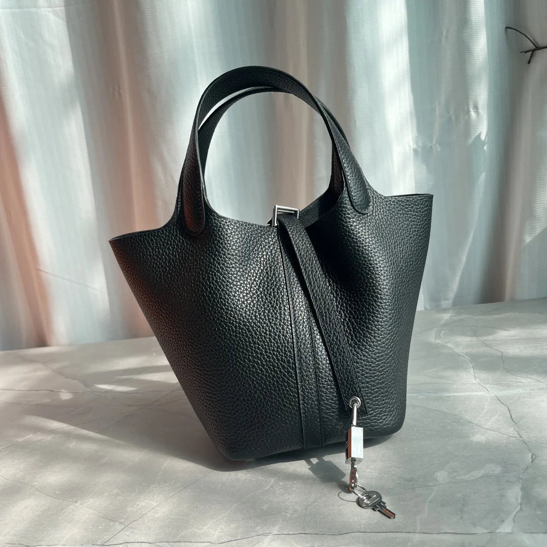 Handcrafted Genuine Leather Bucket Bag