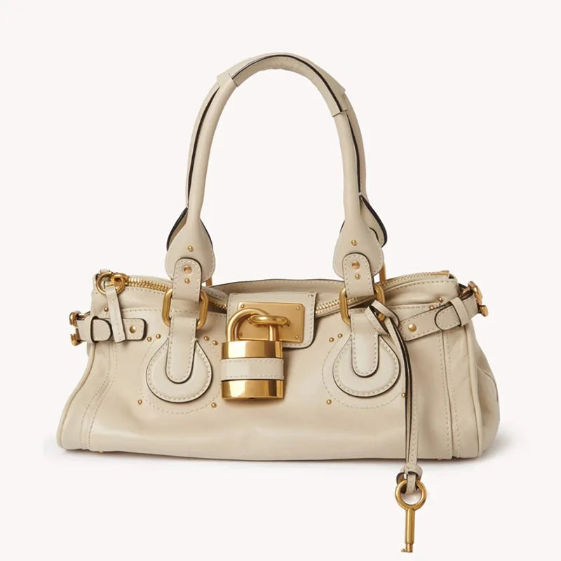 Paddington Padlock Leather Large Tote Bag
