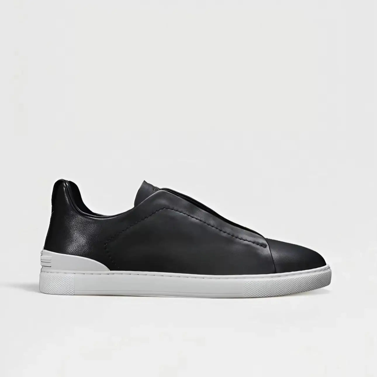 Genuine Leather Men’s Casual Flats – Breathable & Comfortable Shoes
