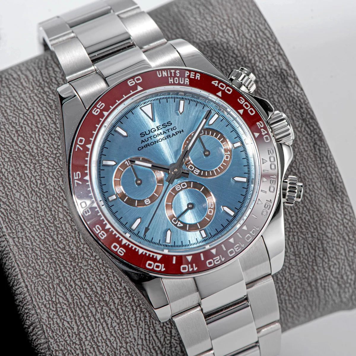 Sugess Panda Automatic Mechanical Chronograph Diving Watch