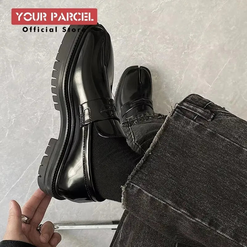 Yourparcel Men's Patent Leather Tabi Loafers