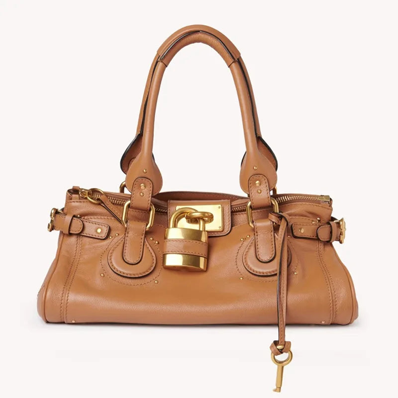 Paddington Padlock Leather Large Tote Bag