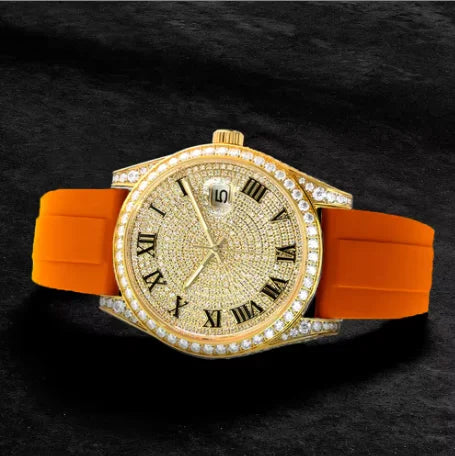 Luxury Iced Out VVS Moissanite Mechanical Watch