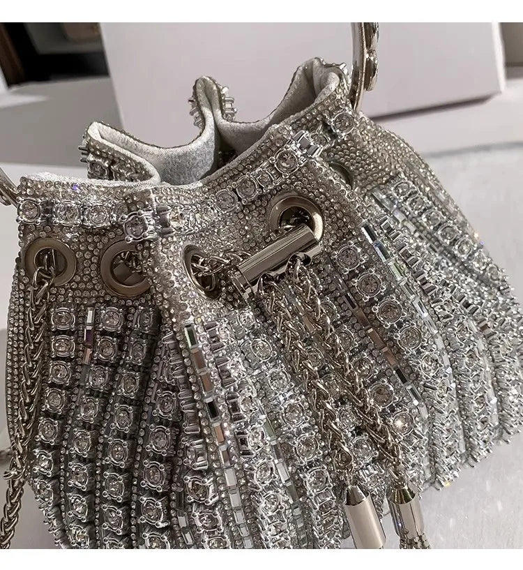 Luxury Rhinestone Crystal Evening Clutch Bag