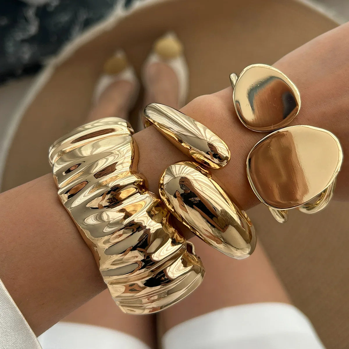 Sculptural Cuff Bracelet