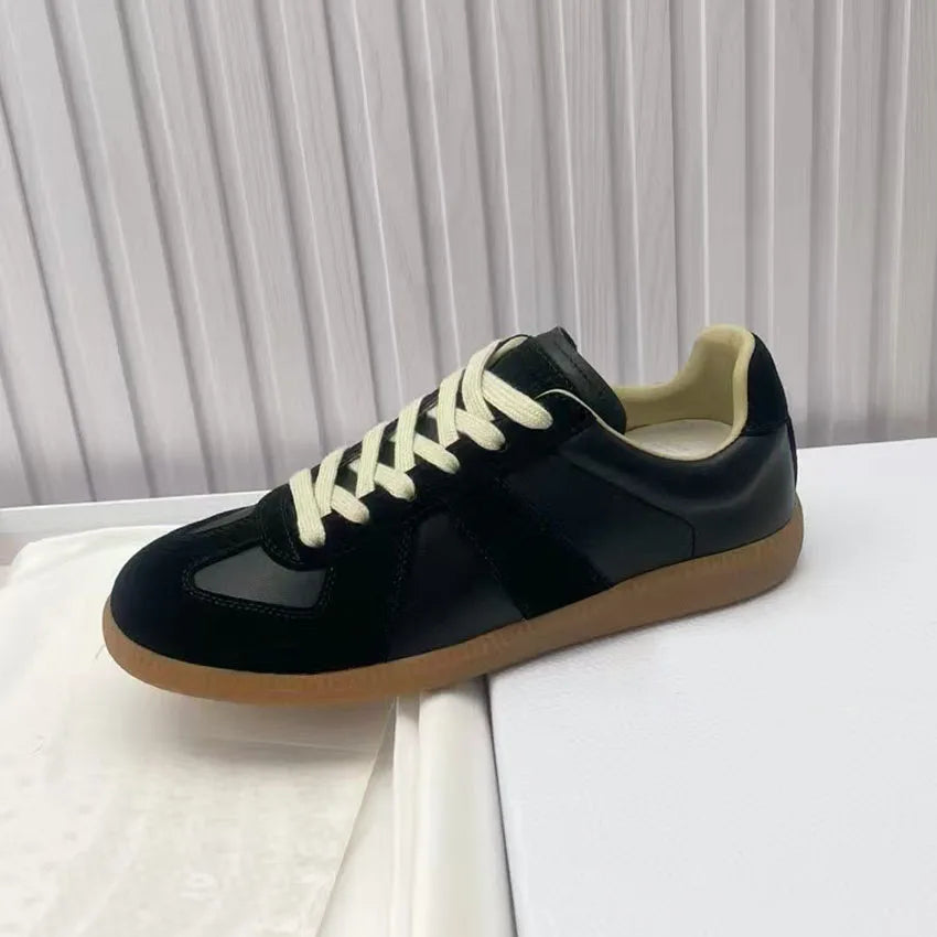 Luxury Leather Derby Sneakers –