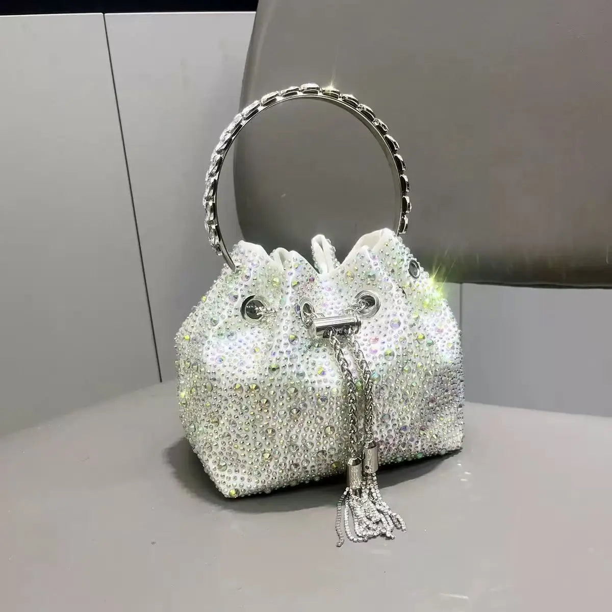 Luxury Rhinestone Crystal Evening Clutch Bag