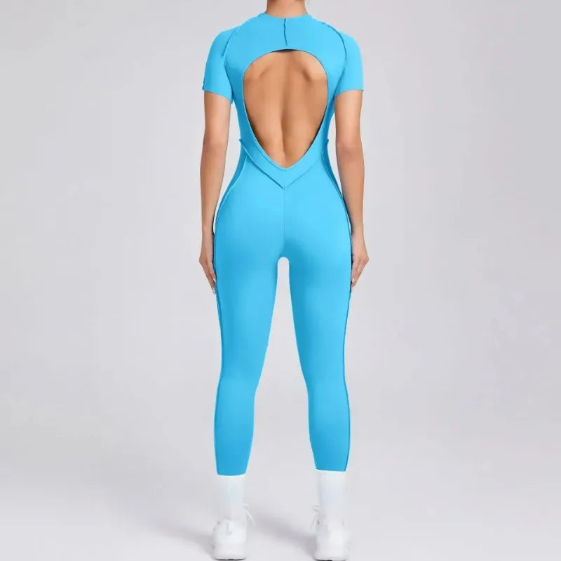 Seamless Open Back Yoga Set