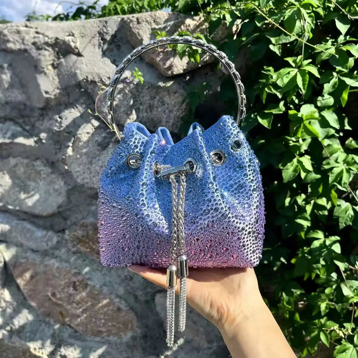 Luxury Rhinestone Crystal Evening Clutch Bag