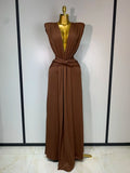 Luxury Evening V-Neck Dress