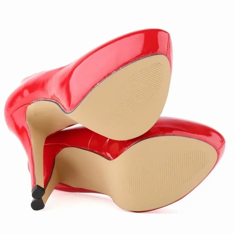 Women's 14cm Round Toe Platform Stilettos