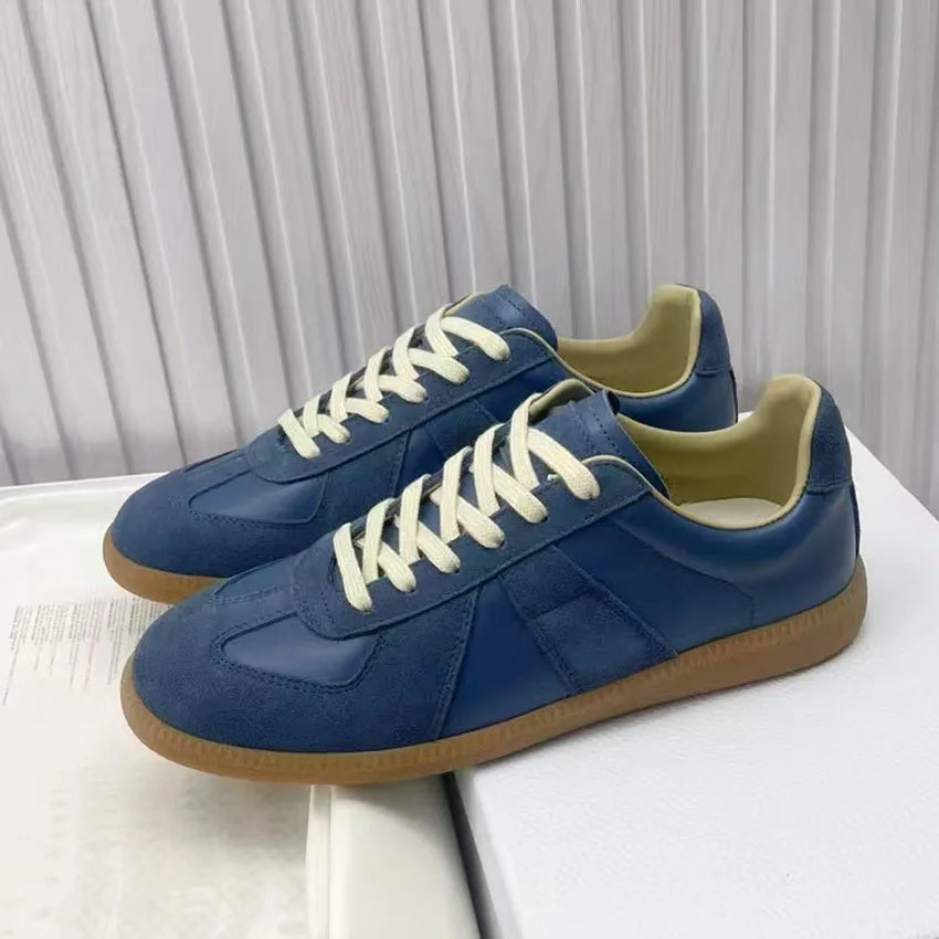 Luxury Leather Derby Sneakers –