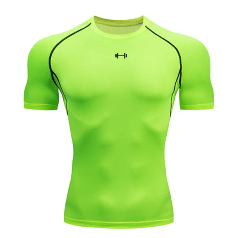 HANRAN Men's Quick Dry Sport Compression T-Shirt