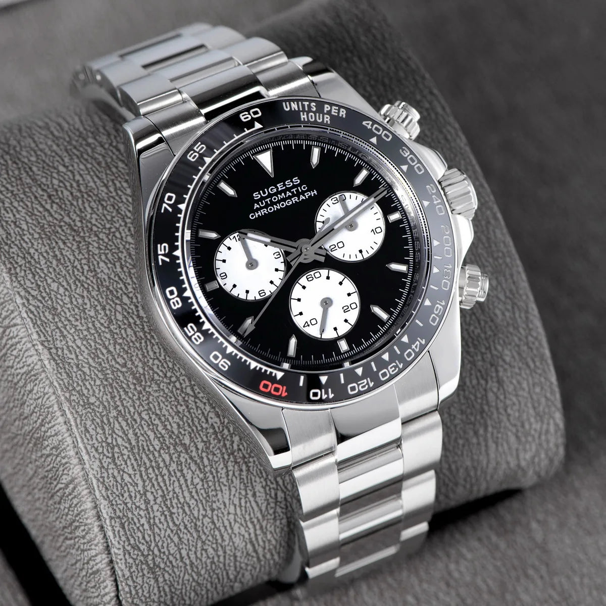 Sugess Panda Diver Chronograph Mechanical Watch