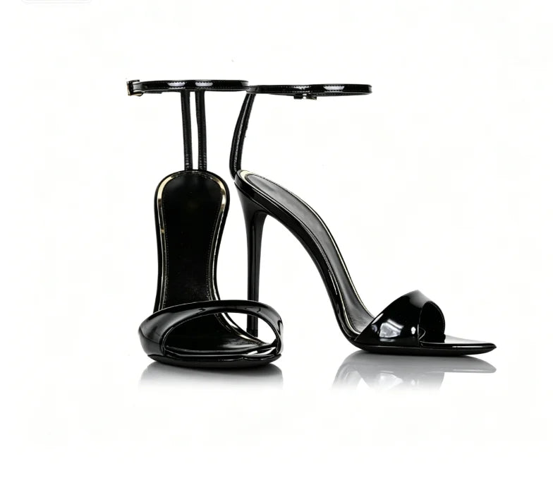 Summer Patent Leather High Heels for Women