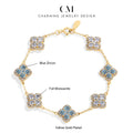 Sparkling S925 Moissanite Round Bracelet